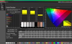 校准前的色彩校验器 (P3)