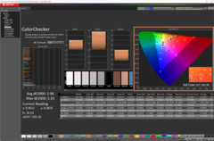 校准前的ColorChecker