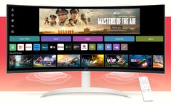 LG 推出 34 英寸曲面 21:9 webOS VA 显示器,配备流媒体、电视直播、Apple Airplay 和 Microsoft 365。(图片来源:LG)