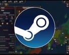 一张展示 Steam 标志和游戏 Age of History 3 的图片，该游戏现于 Steam 享受 80% 折扣。