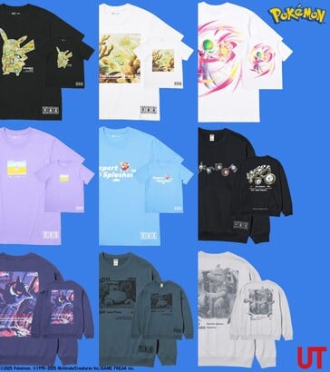 即将推出的 Pokémon x Uniqlo 合作款 T 恤（图片来源：Uniqlo）