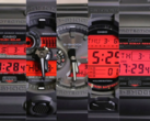 从左至右：卡西欧 GX-56BBR-1A、GA-700BBR-1A、GA-B2100BBR-1A、GD-O100BBR-1 和 DW-5600BBR-1--"黑大胆红 "G-Shock 全线产品一览无余。(图片来源：@morgan_gshock via Instagram）