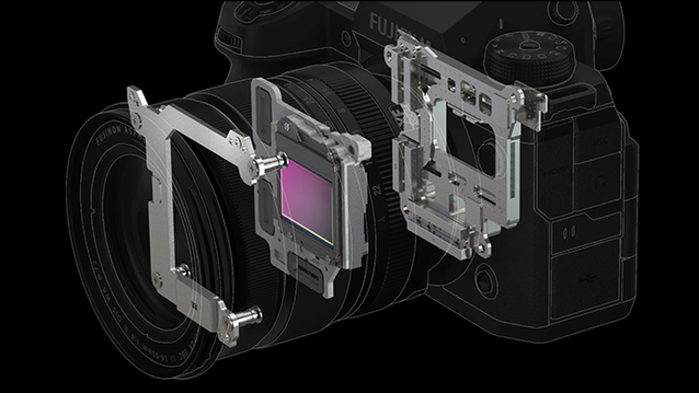 富士 X-T50 将配备与 X-T5 类似的防抖硬件。(图片来源：富士胶片）