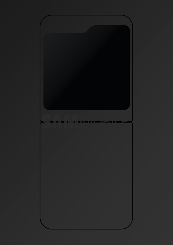 三星Galaxy Z Flip5的封面显示屏（图片来自Sammobile）。