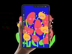 与同尺寸平板电脑相比，MatePad Mini 的边框相对较薄。(图片来源：华为）