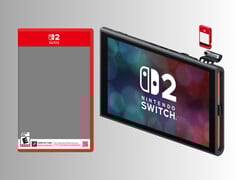 Switch 2 游戏密钥卡包装盒和卡带（图片来源：任天堂美国公司，有编辑）