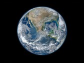 一张地图显示了 2.5 亿年后地球的模样。(图片来源：美国国家航空航天局）