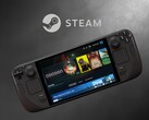 Steam 徽标下方显示的 Valve Steam Deck LCD（图片来源：Valve，有编辑）