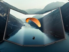 Galaxy Z 三折页宣传图片。