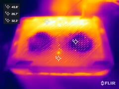 华硕 ROG NUC 压力测试（底部）