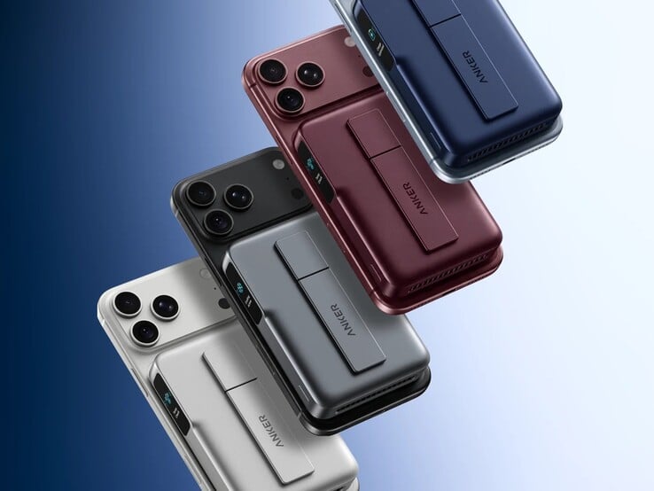 Anker MagGo 2 Pro 提供多种颜色可选,包括酒红色