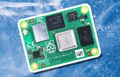 新型 CM4 可在严寒条件下工作。(图片来源：Raspberry Pi 和 Canva - 编辑）