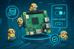 用于 SBC 的 DietPi 9.17 Linux，人工智能生成的发布预告图片（图片来源：DietPi.com 文档）