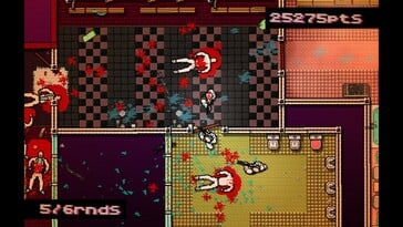 图为:《Hotline Miami》的一张游戏截图。