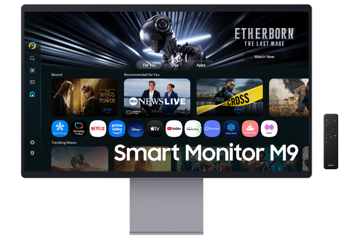 新型 M90SF QD-OLED 显示器采用金属边框（图片来源：三星）