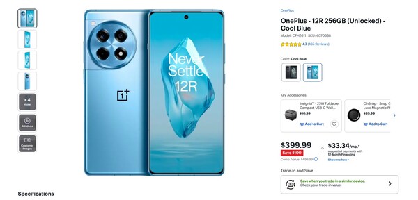 酷蓝配色（16GB+256GB）在百思买享受额外 100 美元的折扣。(图片来源：百思买）