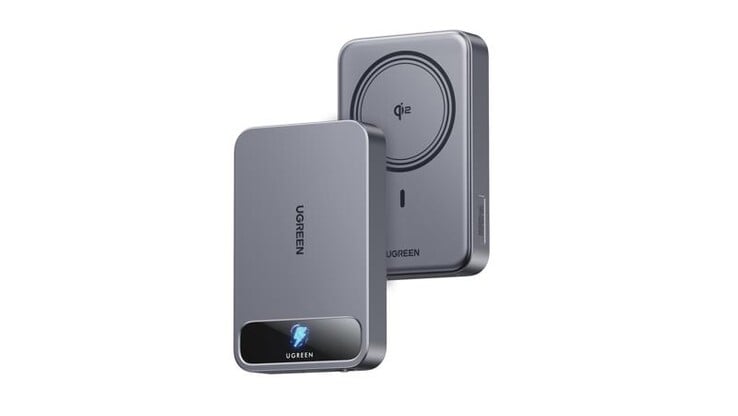 尚未发布的 Ugreen 磁性无线移动电源(PB589)。(图片来源:Ugreen)