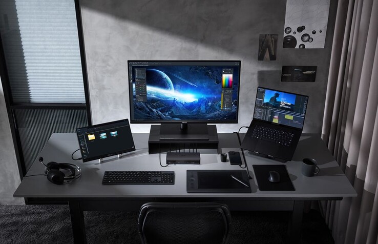 华硕 Master Thunderbolt 5 Dock 可支持 60 Hz 的双 8K 显示器。(图片来源：华硕）