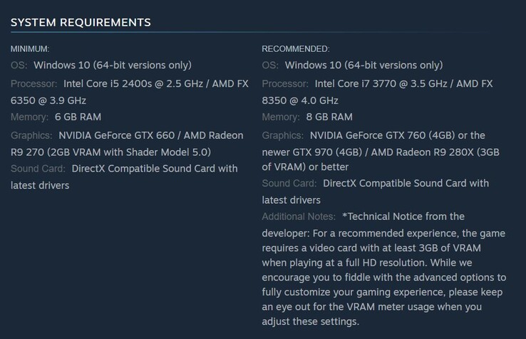 刺客信条辛迪加》系统要求。(图片来源：Steam）