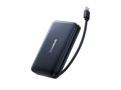 带有可伸缩 USB-C 电缆的 Baseus PicoGo AM61 磁性电源(如图)。(图片来源:Baseus)