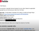 Dark Space 在 YouTube 上分享了他关于《GTA 6》地图修改器的视频，该视频因 Take-Two Interactive 提出版权索赔而被删除。(图片来源：Dark Space via YouTube）