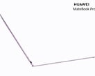 MateBook Pro S 的重量仅为 798 克。图为:一张展示该笔记本电脑纤薄设计的宣传图。