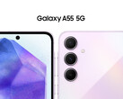 Galaxy A55 据传将有令人敬畏的冰蓝、紫丁香和海军蓝三种配色。(图片来源：Android Headlines）