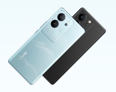 vivo V29 Pro 将有两种颜色可供选择：喜马拉雅蓝和太空黑。(来源：vivo）