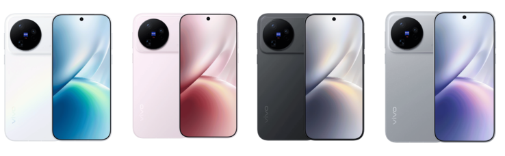 Vivo X500的所有配色方案。