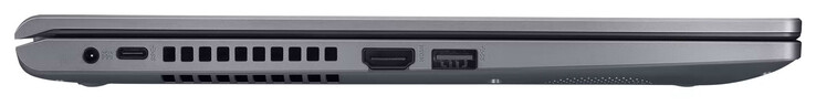 左边：电源接口、USB 3.2 Gen 1（USB-C）、HDMI、USB 3.2 Gen 1（USB-A）。