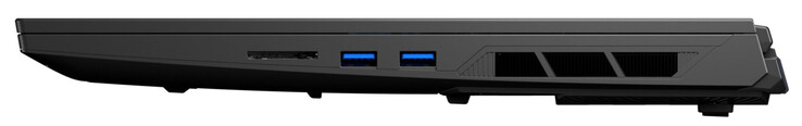 右侧：存储卡读卡器，2个USB 3.2 Gen 2（USB-A）。