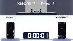 拥有 7,000mAh 容量的小米 17 对战拥有 3,692mAh 容量的 iPhone 17 和 5,000mAh 容量的移动电源（图片来源：小米公司）