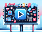 YouTube 上丢失的跳过按钮和新的浮动广告在用户中引起了纷争。(图片来源：DallE3）