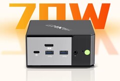 GMK Evo X1 mini PC 的 Ryzen AI HX 370 APU 的 TDP 为 70 W。(图片来源：Bilibili）