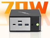 GMK Evo X1 mini PC 的 Ryzen AI HX 370 APU 的 TDP 为 70 W。(图片来源：Bilibili）