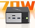 GMK Evo X1 mini PC 的 Ryzen AI HX 370 APU 的 TDP 为 70 W。(图片来源：Bilibili）