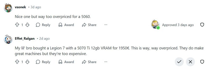 对我们 Reddit 频道的评论