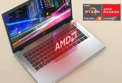 宏碁产品组合中为数不多的采用AMD技术的Aspire 3型号之一（图片来源：宏碁）。