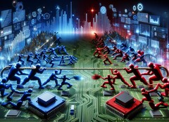 蓝队和红队多年来一直在包括台式机和笔记本电脑在内的所有 CPU 市场上竞争。(图片来源:DallE 3 creation)