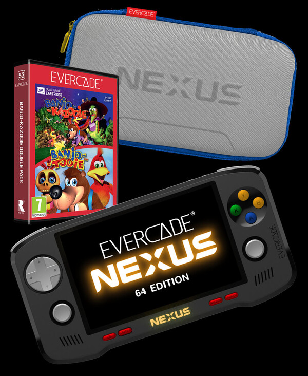 Evercade Nexus 64 版价格更高，但附带配件。