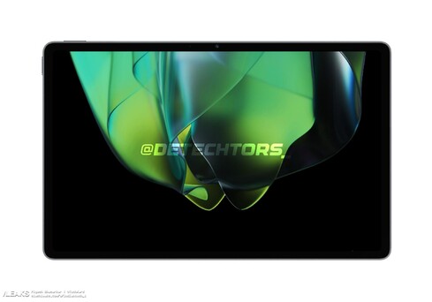 Realme Pad 2的正面。(图片来源：Detechtors通过SlashLeaks)