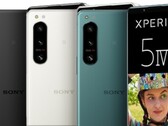 索尼Xperia 5 IV的媒体照片显示了这款紧凑型手机的几个关键规格的显示屏。(图片来源：91Mobiles/Sony - 编辑)
