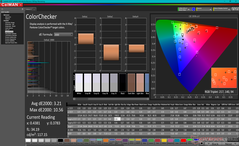 校准前的ColorChecker