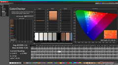 校准前的 ColorChecker