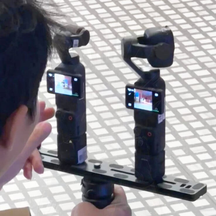 同样两台未发布的 Osmo Pocket 相机正在进行公开测试。(图片来源:via Igor Bogdanov)