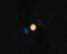 参宿四及其伴星 Siwarha 的图像（图像来源：NASA、JPL 和 NOIRLab；已裁剪）。
