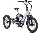 Lectric XP Trike2 750 配备 840 Wh 电池，单次充电续航里程可达 70 英里（112 公里）（图片来源：Lectric）