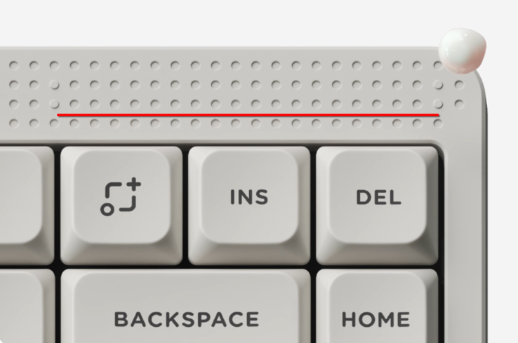 NuPhy Node75 触控条（图片来源：NuPhy - 已编辑）