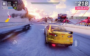 三星Galaxy Tab S9 FE 上的 Asphalt 9