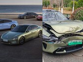 在与特斯拉 Model Y 的碰撞中，小米 SU7 的表现更为糟糕。